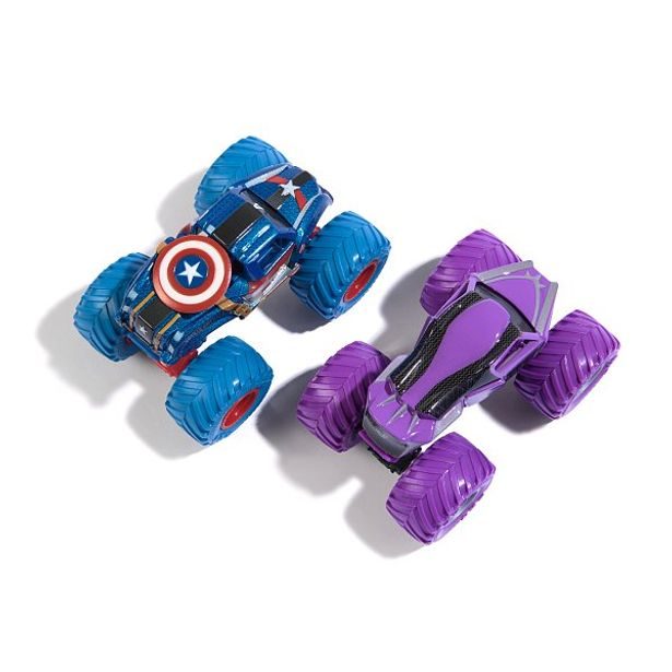 SpinMaster MONSTER JAM - sběratelský kovový model auta Monster Truck, Marvel, set 2 modelů, assort, 1:64