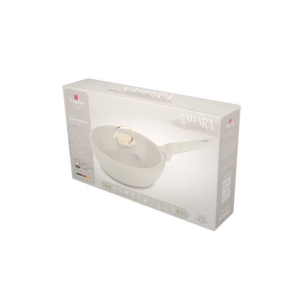 BERLINGERHAUS Pánev hluboká s titanovým povrchem a poklicí 24 cm Sahara Collection BH-8062