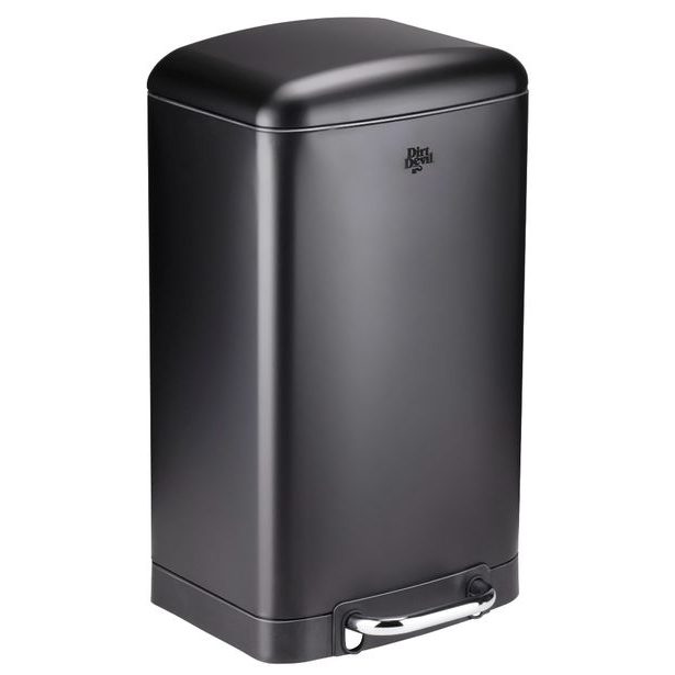 DIRT-DEVIL Odpadkový koš nášlapný 30 l tiché zavírání černá ED-249506