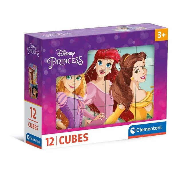CLEMENTONI Kubus - Disney Princess 2024, 12 kostek