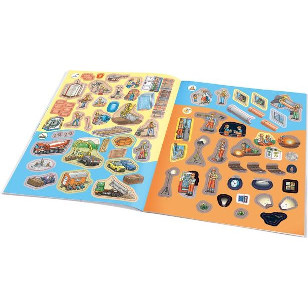 Můj první samolepkový sešit – STAVEBNÍ STROJE