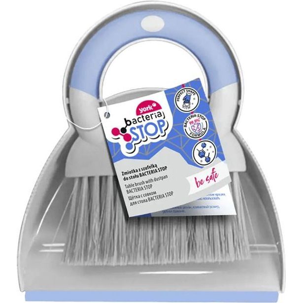 smetáček+lopatka, MINI, s gum.lištou, BACTERIA STOP