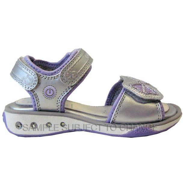 Sandály GEOX JR SANDAL JOCKER SILVER/LILAC