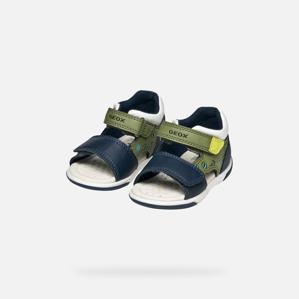 Tmavě modré chlapecké sandály pro první krůčky Geox Sandal Zapito Boy