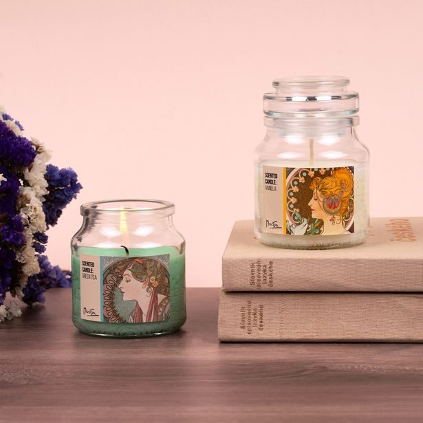 Vonná svíčka (vůně vanilka) Alfons Mucha – Pero