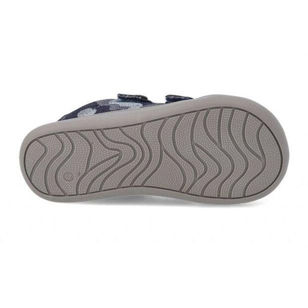 Dětské plátěné BAREFOOT tenisky Protetika - ROBY denim