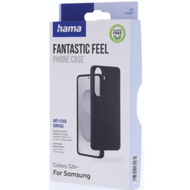 Hama Fantastic Feel, kryt pro Samsung Galaxy S26+, hebký povrch, černý
