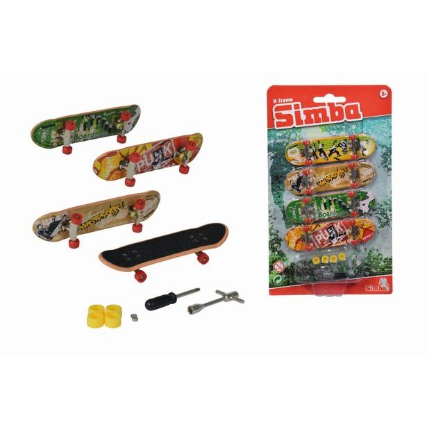 Prstový skateboard set 4 ks
