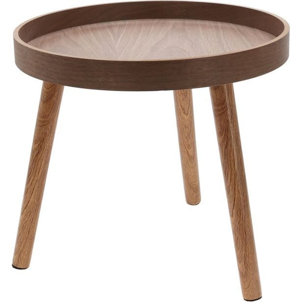 HOMESTYLING Odkládací stolek sada 2 ks borovice tmavě hnědá KO-KR8200310