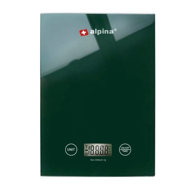 ALPINA Kuchyňská váha digitální 5kg smaragdová ED-256979