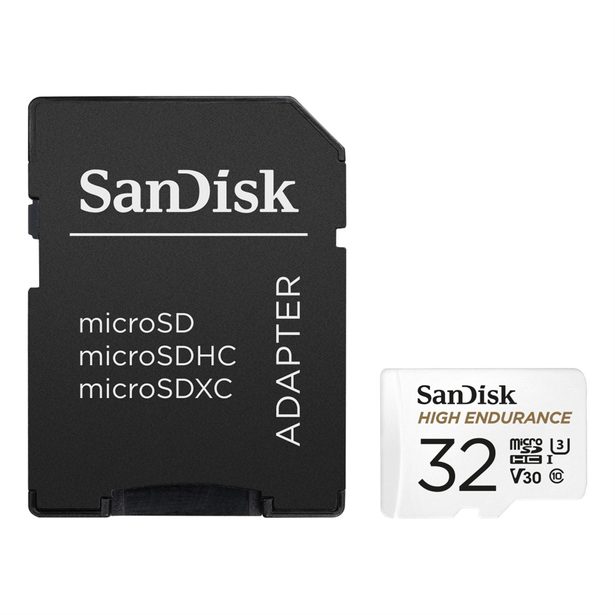 SanDisk microSDHC High Endurance Video 32 GB C 10 U3 V30, adaptér, NÁHR. ZA 139712