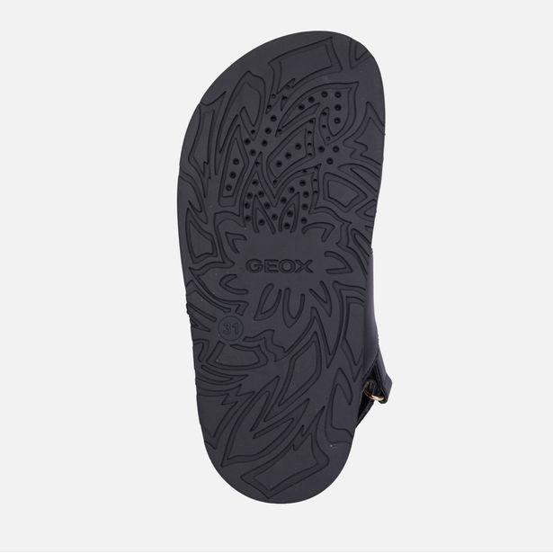 Černé dívčí sandály Geox Foammentera