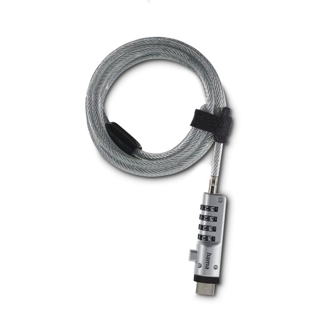 Hama USB zámek pro notebook, 4místný číselný kód