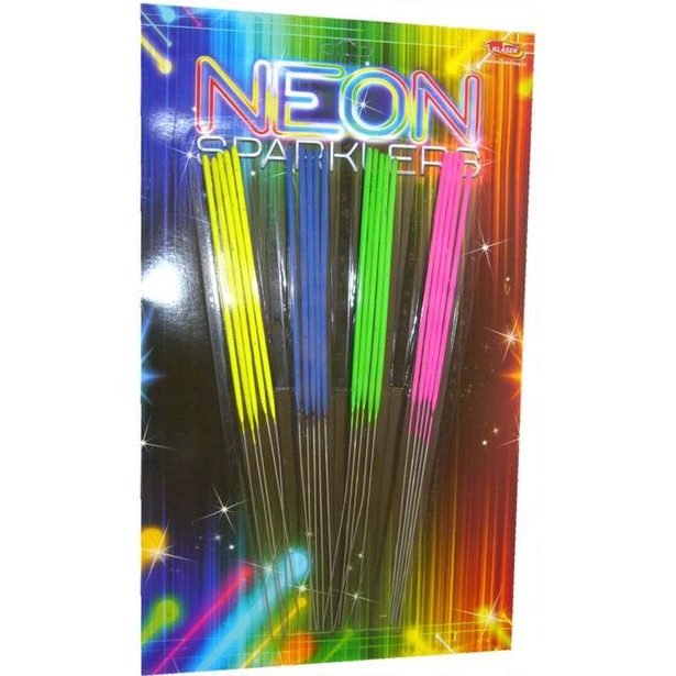 prskavky ván.28cm (20ks) NEON