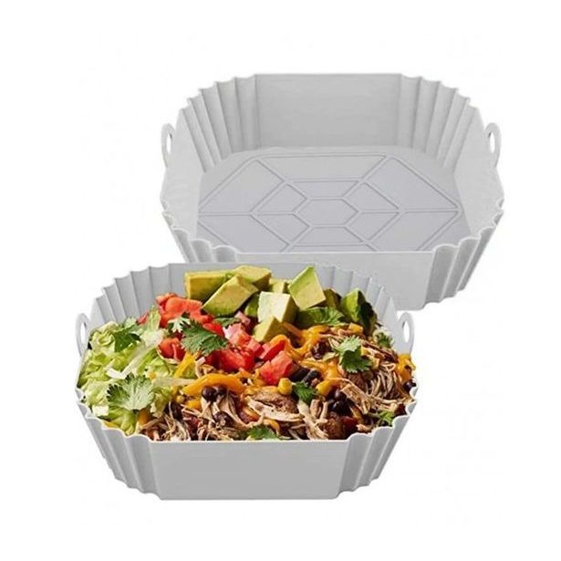 forma 20x20cm, do horkovzd.fritézy, šedá, silikon