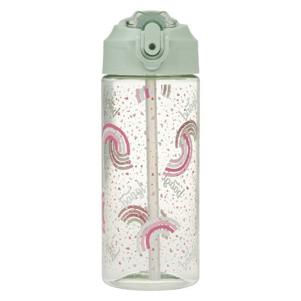 BAAGL Tritanová láhev na pití s brčkem Duha 500 ml