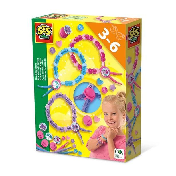 SES Výroba náramků z barevných korálků