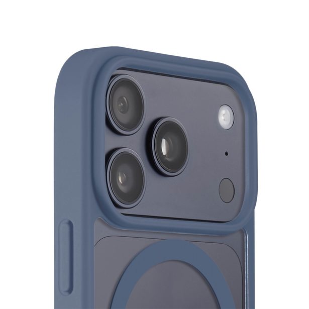 Hama Frame Protect, kryt pro Apple iPhone 17 Pro, magnetický, průhledný/modrý