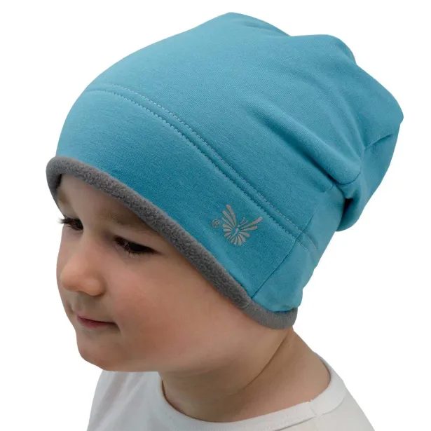 ESITO Zimní čepice spadená Tyrkysová