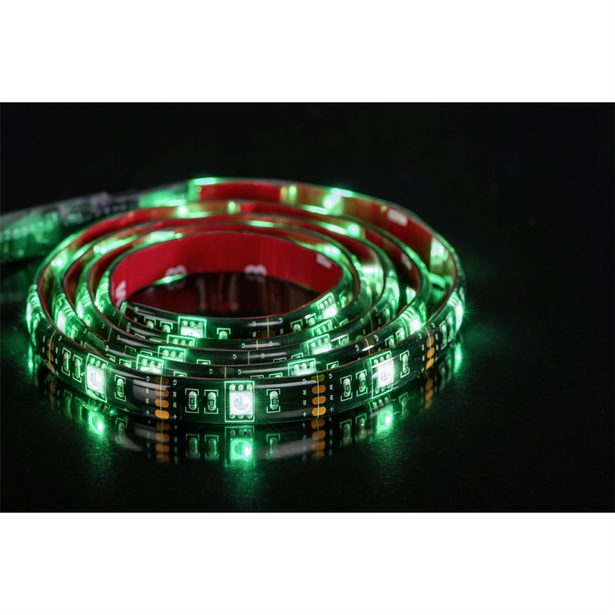 Hama USB LED světelný pásek s integrovaným ovládáním, RGB podsvícení, 1 m, 12 ks v displeji