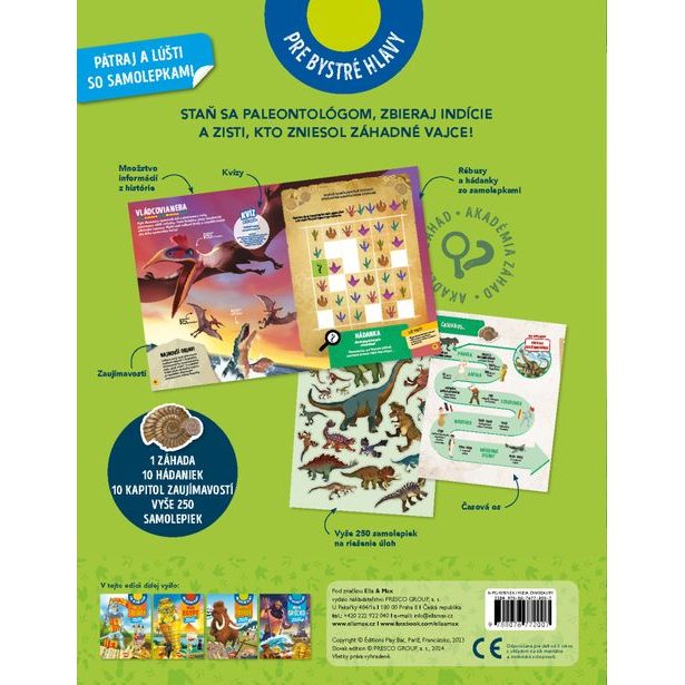 MISIA DINOSAURY – Pátraj a lúšti so samolepkami