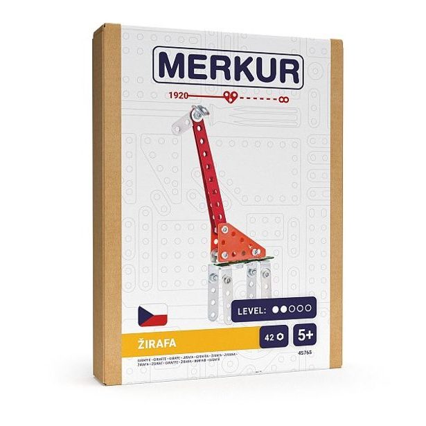 MERKUR - Stavebnice Merkur - Mini ZOO - Žirafa, 42 dílků