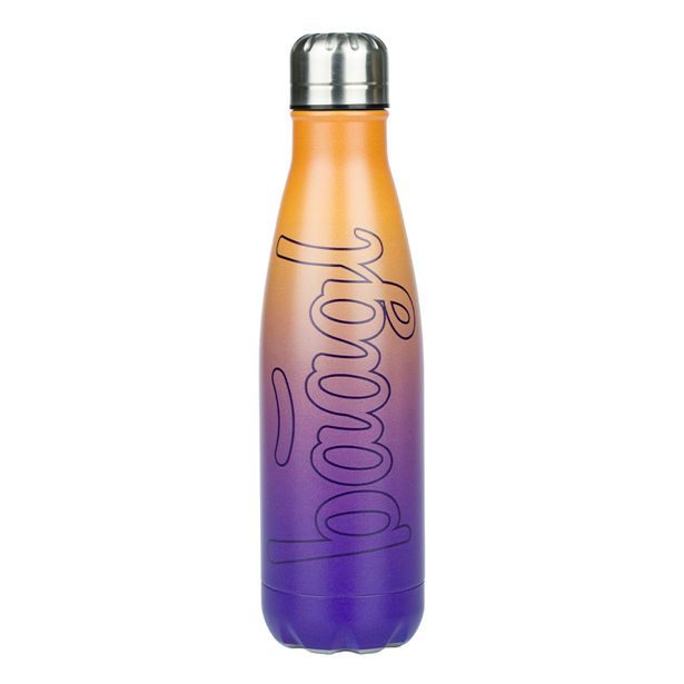 BAAGL Termoláhev s kovovým víčkem Gradient žluto-fialová, 500 ml
