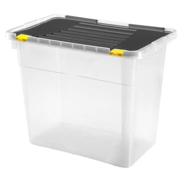 heidrun BOX ÚLOŽNÝ S VÍKEM 72L, PLAST, 56X36,5X47,5 CM_hamashop