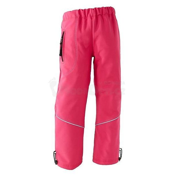 MODADETI_ADELLiNO Dětské letní softshellové nepromokavé kalhoty růžové