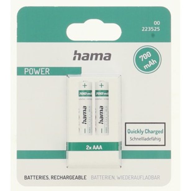Hama NiMH akumulátor AAA Micro 700 mAh, 2 ks