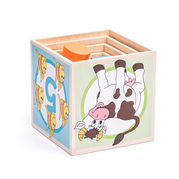 Věž z 5ti kostek "Zvířátka"