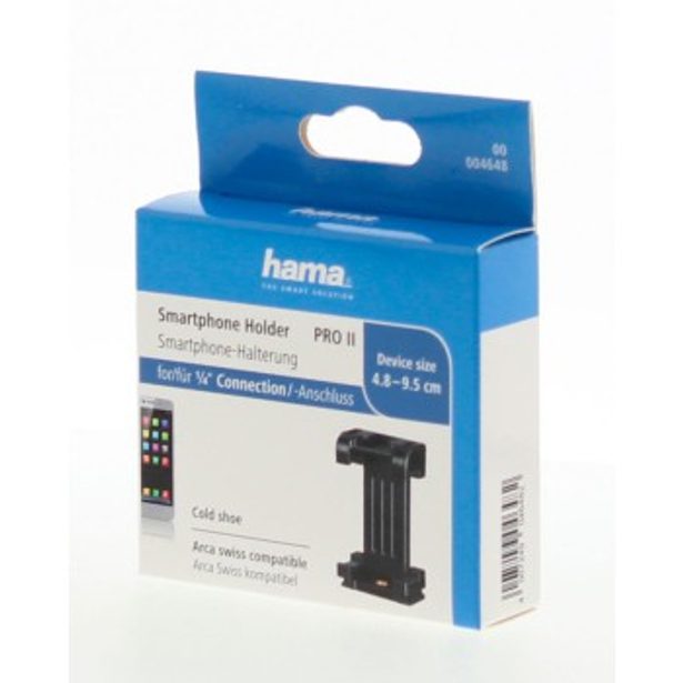 Hama držák 'Pro II' pro smartphone, 4,8-9,5 cm, závit 1/4"