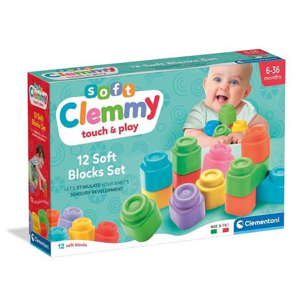 Clemmy - měkké kostky, 12 ks