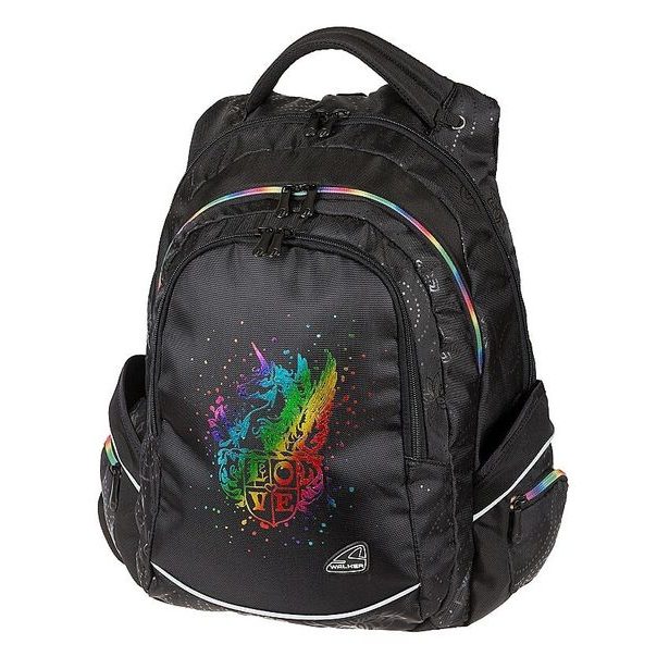 Studentský batoh FAME Unicorn Black