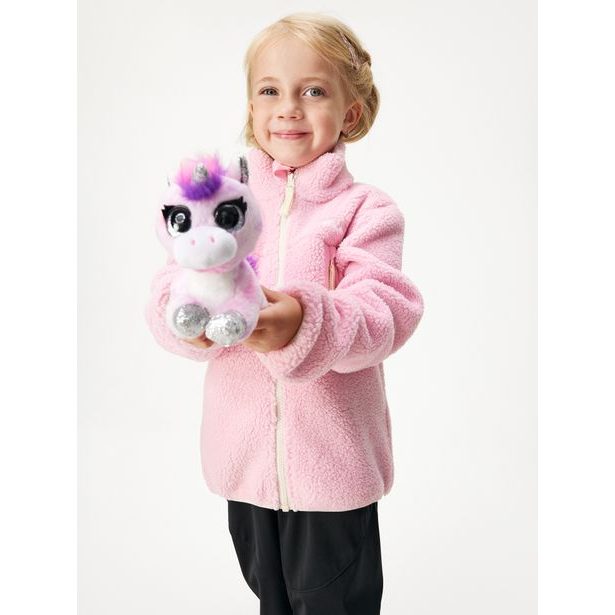 Dětská fleecová bunda Teddy, Pudrová