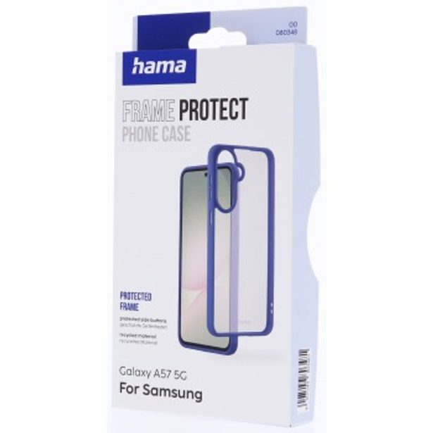 Hama Frame Protect, kryt pro Samsung Galaxy A57 5G, 20 % recyklov. materiálů, průhledný/modrý