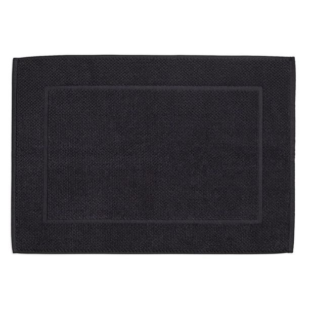 KELA Koupelnová předložka LAVINIA 100% organická bavlna černá 50x70 cm KL-23909