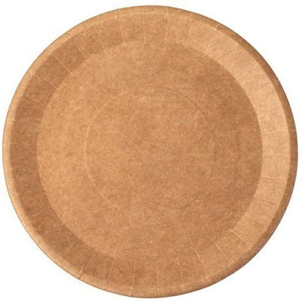 talíř d25,5cm, 10ks, mělký Nature, papír