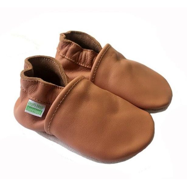 Hopi Hop Barefoot kožené capáčky - hnědé