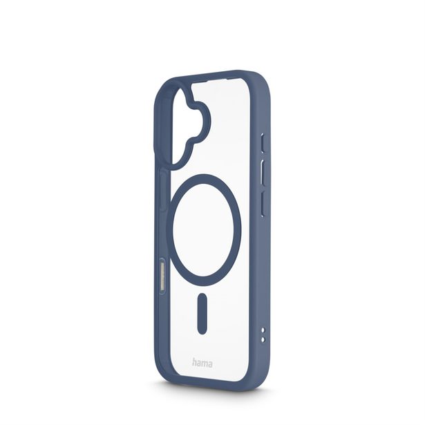 Hama Frame Protect, kryt pro Apple iPhone 17, magnetický, průhledný/modrý