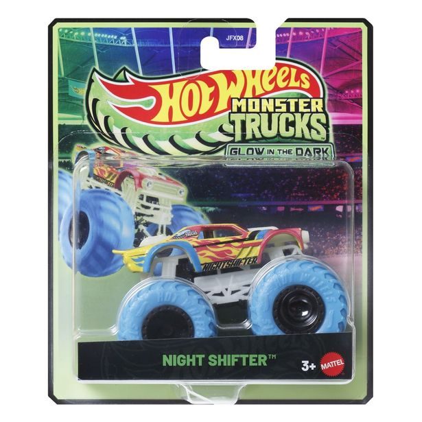 HW MONSTER TRUCKS SVÍTÍCÍ VE TMĚ ASST