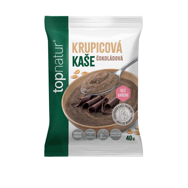 TOPNATUR Krupicová kaše Čokoláda, 40 g