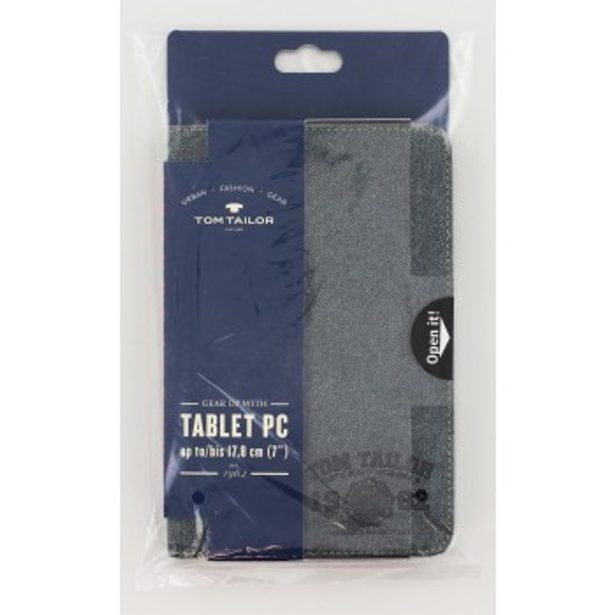 TOM TAILOR Canvas Pouch portfolio na tablet do 17,8 cm (7"), světlý denim