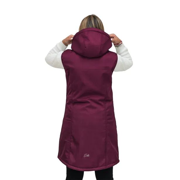 ESITO Dámská zimní softshellová vesta s beránkem Fuchsie - fuchsiová