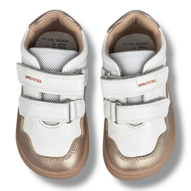 Dětská BAREFOOT celoroční obuv Protetika bílé