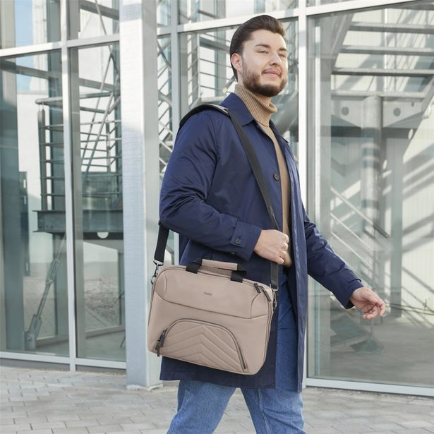 Hama Premium Lightweight, brašna na notebook, 34-36 cm (13,3"-14,1"), recyklovaný PET, béžová