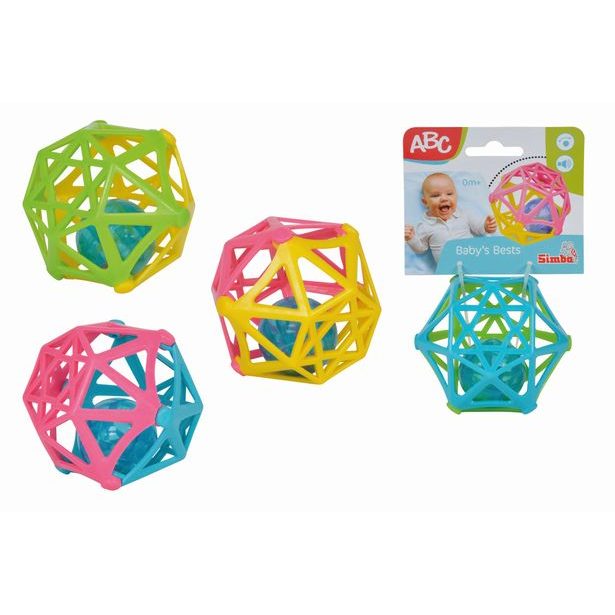 Soft koule s chrastítkem, 4 druhy