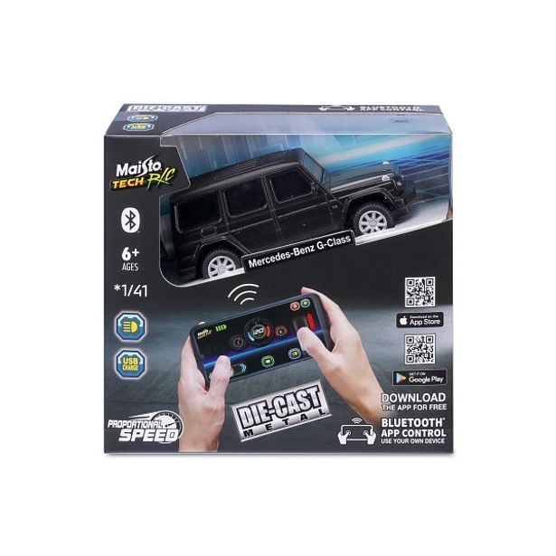 Maisto Maisto RC - DIE-CAST METAL se světly,Mercedes-Benz G-Class, 1:41, 2,4GHz, USB, XTR, Bluetooth 5.0
