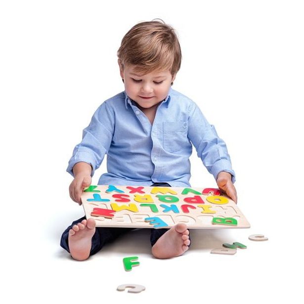 Puzzle na doske "Abeceda"