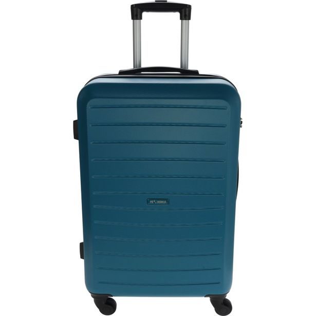 PROWORLD Sada plastových cestovních kufrů 3 ks 50 / 60 / 70 cm petrolejová KO-FB5000460